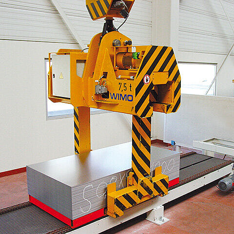 Palettenzange mit Spindelantrieb