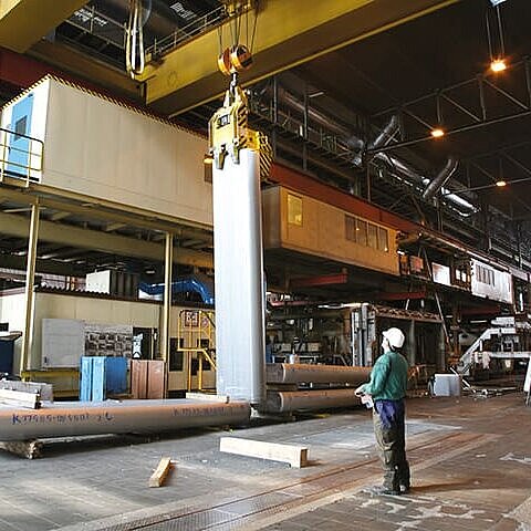 Brammen-Wendezange, mechanischer-hydraulisch