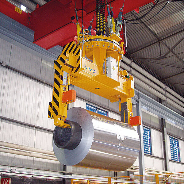 Telescopic coil tongs with especially small support prongs