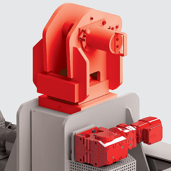 Horizontal turning gear with bolt Horizontal turning gear with bolt