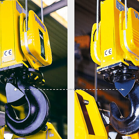 Kranhaken-Entriegelungseinrichtung