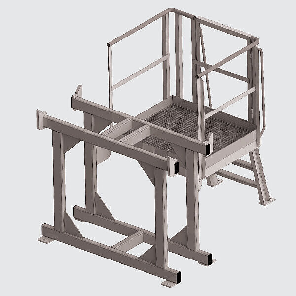 Abstellblock mit Wartungsbühne Abstellblock mit Wartungsbühne