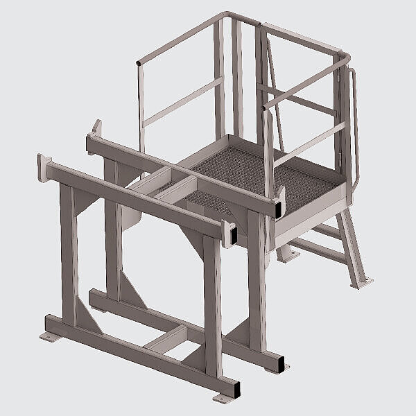 Stand with maintenance platform