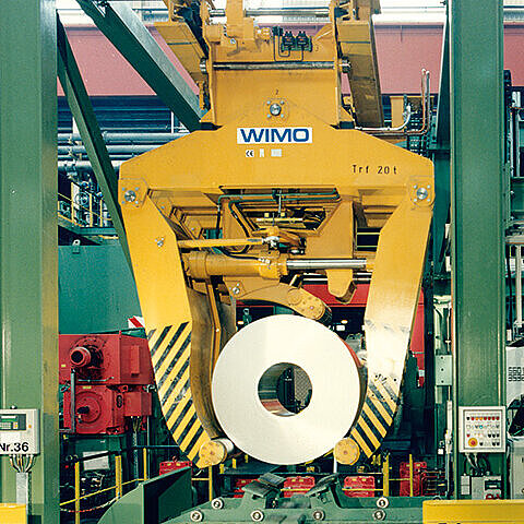 Automatische Coil-Entnahmeanlage vom Aufwickler