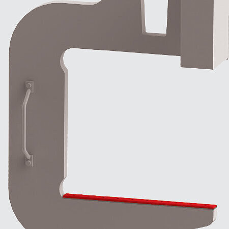 Prong layer made of synthetic material