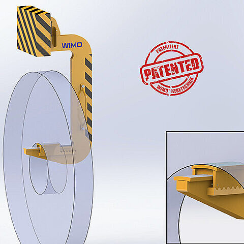 Patentiert: WIMO®-Coilhaken mit verstellbarer Zinkenauflage