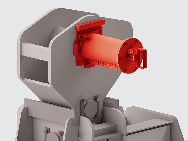 Kinderleichte Bedienung, da der Schiebebolzen auf Rollen geführt ist Kinderleichte Bedienung, da der Schiebebolzen auf Rollen geführt ist