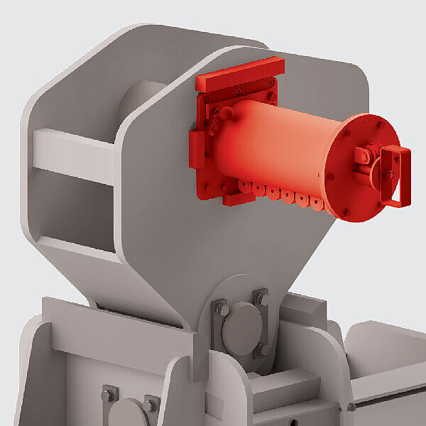 Kinderleichte Bedienung, da der Schiebebolzen auf Rollen geführt ist Kinderleichte Bedienung, da der Schiebebolzen auf Rollen geführt ist