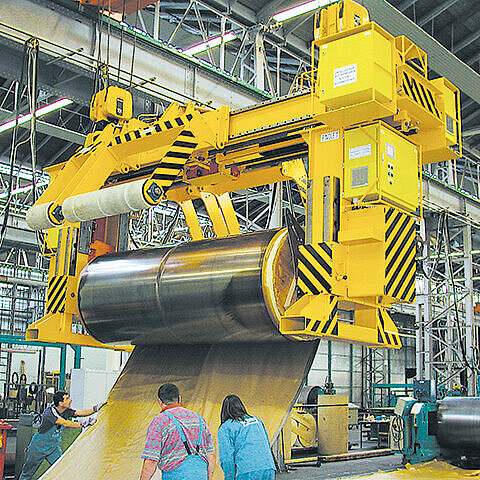 Coil-Hängehaspel für Dünnbleche