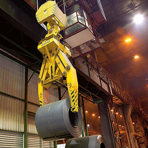 Parallelogramm-Coilzange mit Hydraulikantrieb