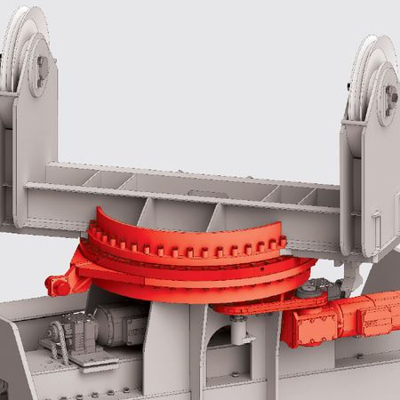 Horizontal-Dreheinrichtung in Kugeldrehkranzausführung