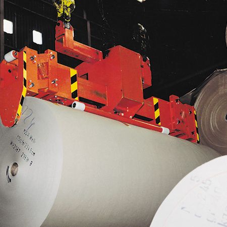 Papierrollenzange in besonders schmaler Bauweise Papierrollenzange in besonders schmaler Bauweise