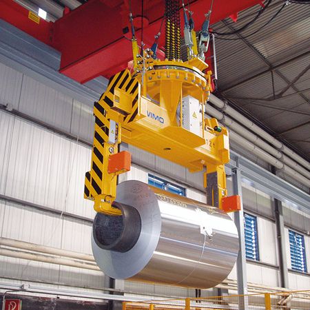 Telescopic coil tongs with especially small support prongs Telescopic coil tongs with especially small support prongs