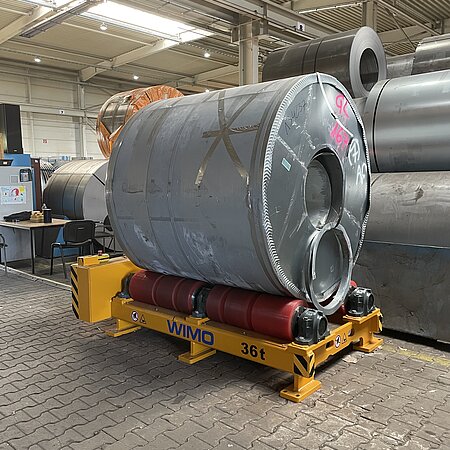 WIMO - Unwinding station with electromechanical roller drive WIMO - Unwinding station with electromechanical roller drive