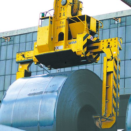 Telescopic coil tong with rack pinion drive system Telescopic coil tong with rack pinion drive system