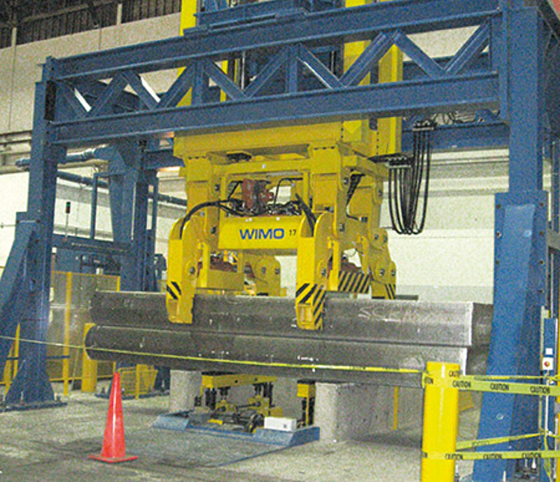 WIMO Brammenzange mit zwei hydraulisch angetrieben Greifeinheiten