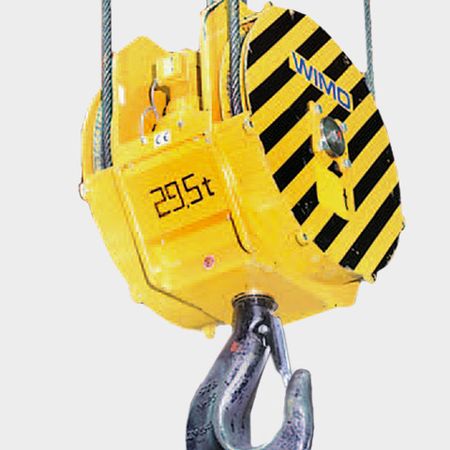 Features of WIMO® crane hook blocks with turning gear and hook Features of WIMO® crane hook blocks with turning gear and hook