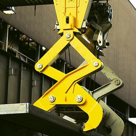 Scissor-type mechanical double ingot tong Scissor-type mechanical double ingot tong