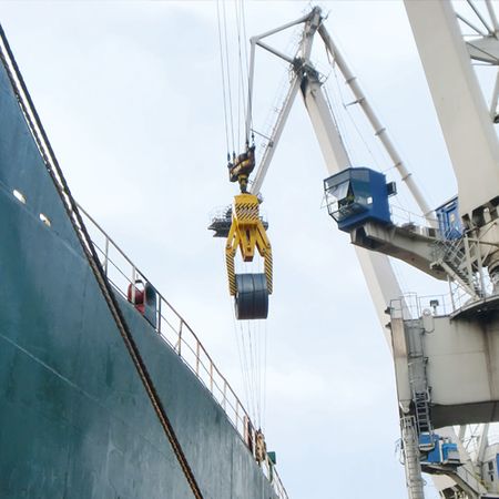 Parallelogramm-Coilzange, hydraulisch angetrieben