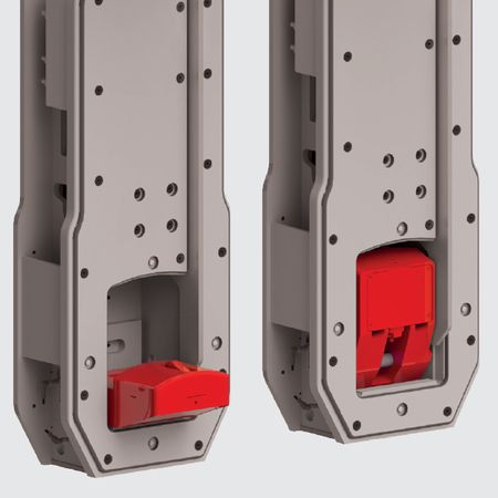 Hinged support prongs Hinged support prongs