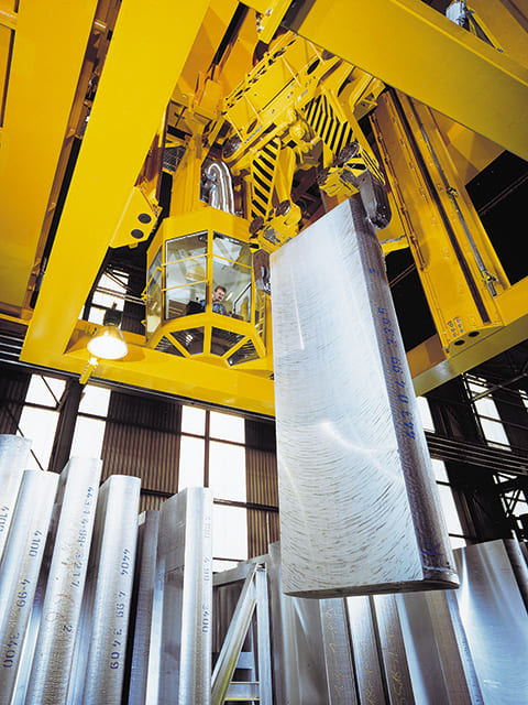 Slab tongs – vertical use