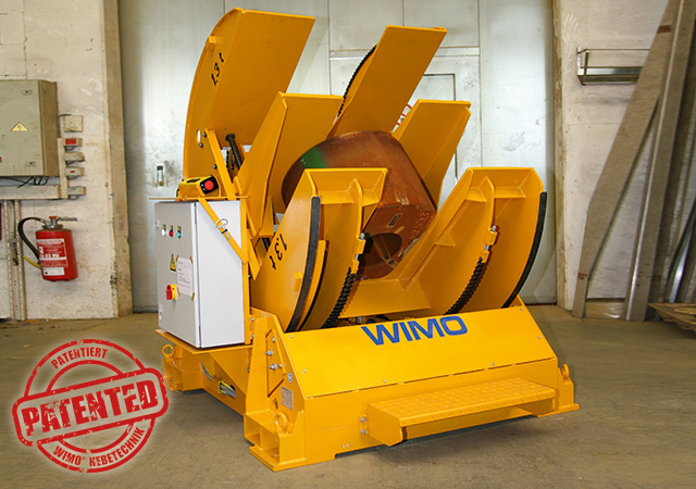 Patented: Motorized turning device for coils or round steel blocks