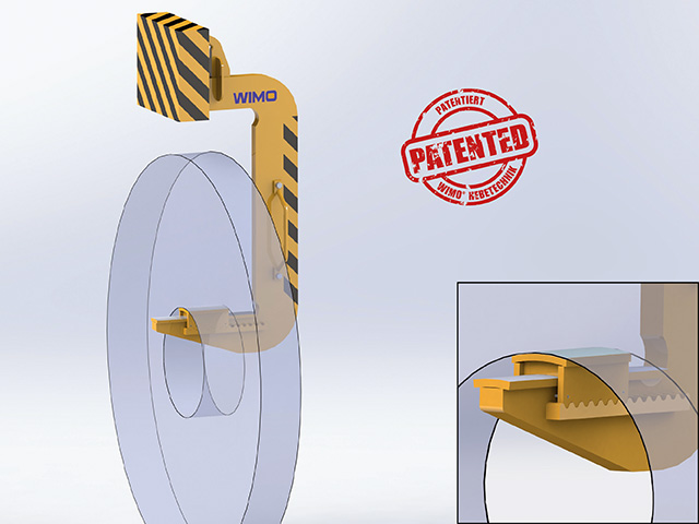 [Translate to English:] Coilhaken mit verstellbarer Zinkenauflage