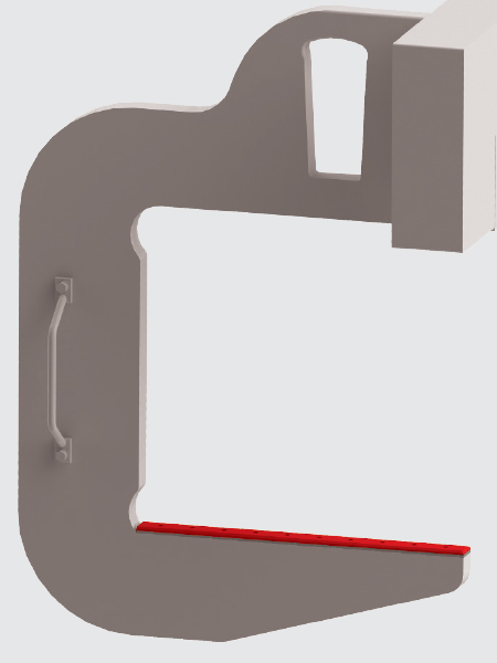 Prong layer made of synthetic material