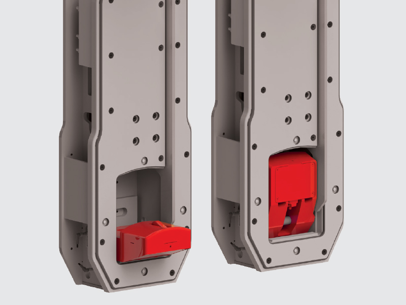 Hinged support prongs