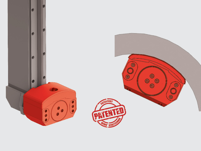 Rotating support prongs