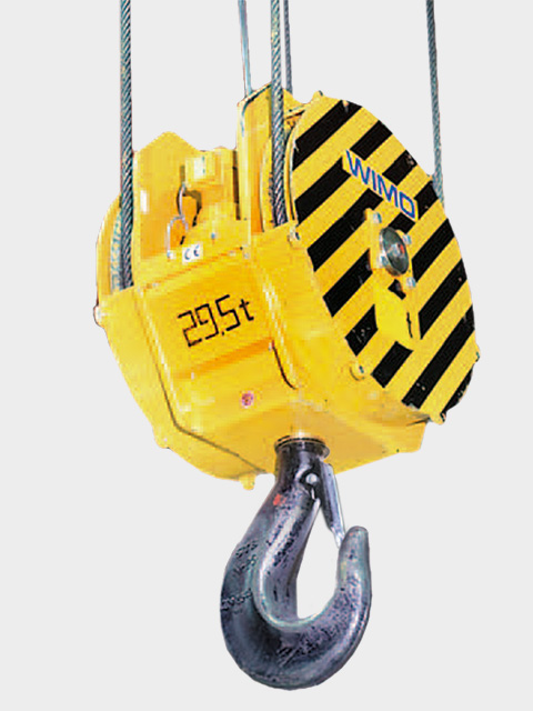 Features of WIMO® crane hook blocks with turning gear and hook