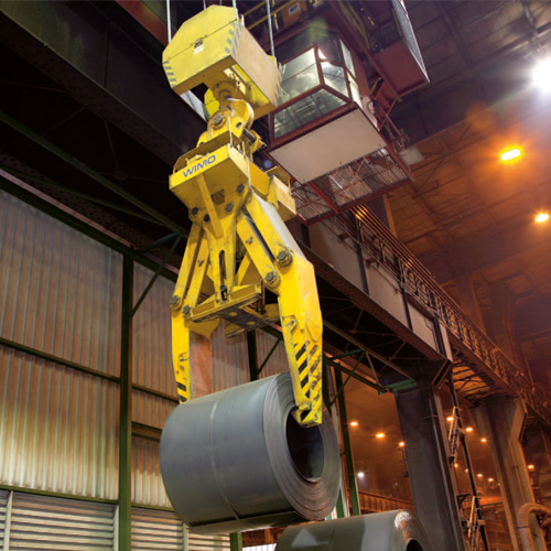 Heavy-duty parallelogram coil tong with hydraulic drive system